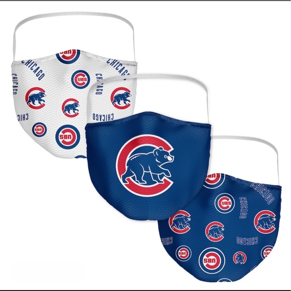 Face Mask MLB Chicago Cubs (3) Total - Picture 1 of 2
